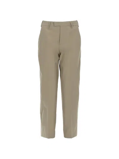 Pt Torino Pressed-crease Straight-leg Trousers In Neutral