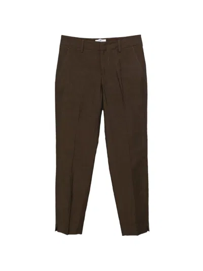 Pt Torino Pressed-crease Tailored Trousers In Burgundy