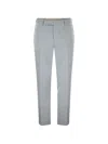 Pt Torino Pressed-crease Trousers In Blue