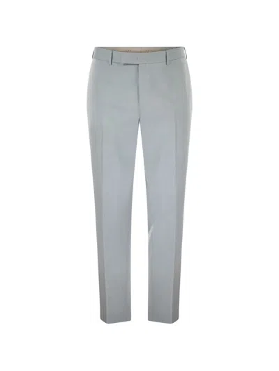 Pt Torino Pressed-crease Trousers In Blue