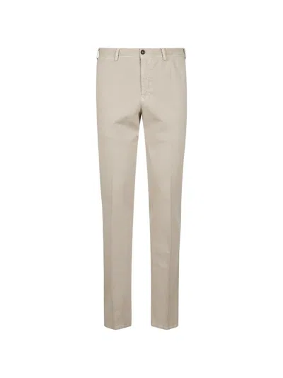 Pt Torino Pressed-crease Trousers In Neutral