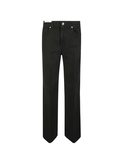 Pt Torino Pressed-crease Wide-leg Jeans In Black