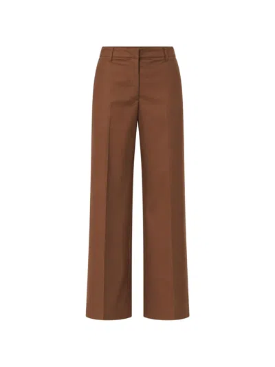 Pt Torino Tailored Pants Belt Loops Side Pockets In Brown