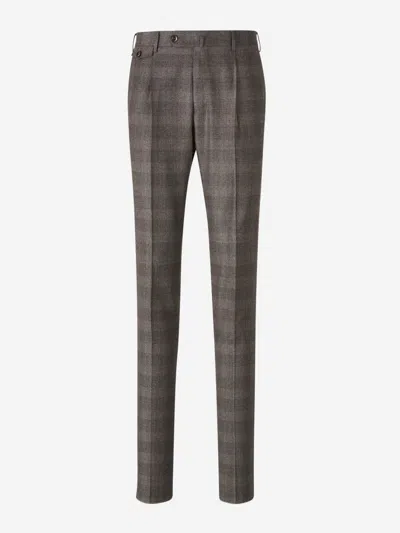 PT TORINO PT TORINO PRINCE OF WALES PATTERN DRESS TROUSERS