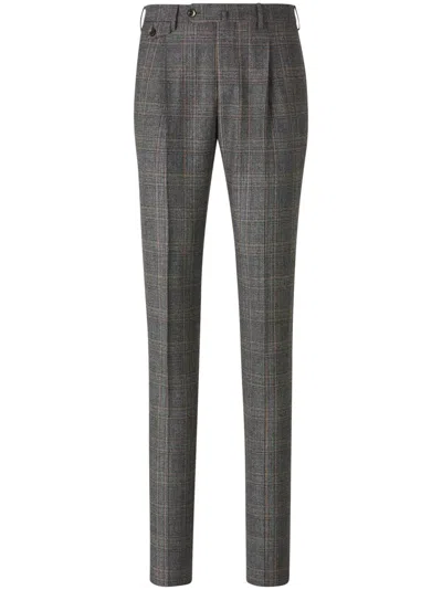 PT TORINO PRINCE OF WALES-PATTERN TROUSERS
