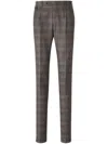 Pt Torino Prince Of Wales-pattern Trousers In Neutrals