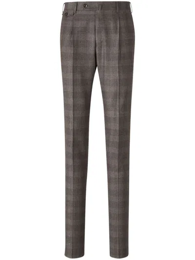 PT TORINO PRINCE OF WALES-PATTERN TROUSERS