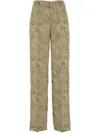 Pt Torino High Waist Satin Trousers With Side Pockets In Neutrals