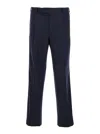 Pt Torino Midnight Blue Stretch Modal Blend Pant In Blue