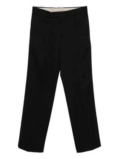 Pt Torino Quindici Pleat-detail Trousers In Black