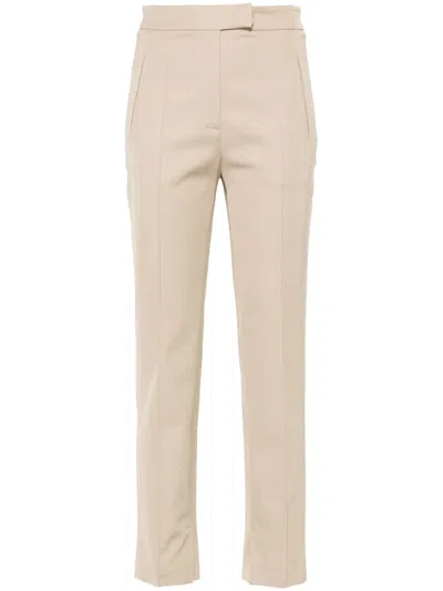 Pt Torino Raised Seam-detail Trousers In Neutrals