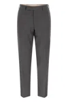 Pt Torino Rebel Flat Front Pants In Gray
