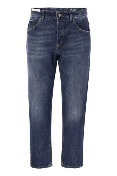 Pt Torino Straight Jeans In Blue
