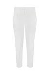 Pt Torino Rebel 1p Gabardine Trousers In Bianco