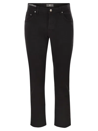 Pt Torino Rebel Carrot Fit Denim Trousers In Black