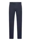Pt Torino Tailored Cotton Trousers In Blue