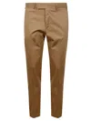 Pt Torino Cotton Trousers In Neutral