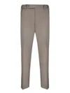 Pt Torino Tailored Beige Trousers With Practical Pockets
