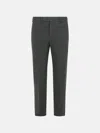 Pt Torino 'rebel' Grey Stretch Cotton Pants In Gray