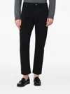Pt Torino Black Cotton Trousers In Black