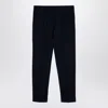 Pt Torino Wool Trousers With Cuffed Hem And Pleats In Blue