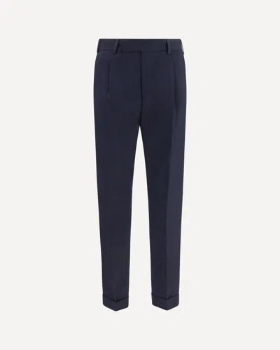Pt Torino Straight-leg Casual Trousers In Blue