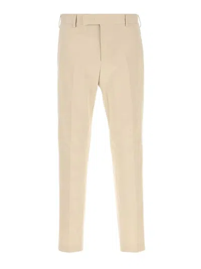 Pt Torino Rebel Pressed-crease Cotton Trousers In Pink