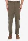 Pt Torino Rebel Straight Chino Pants In Brown