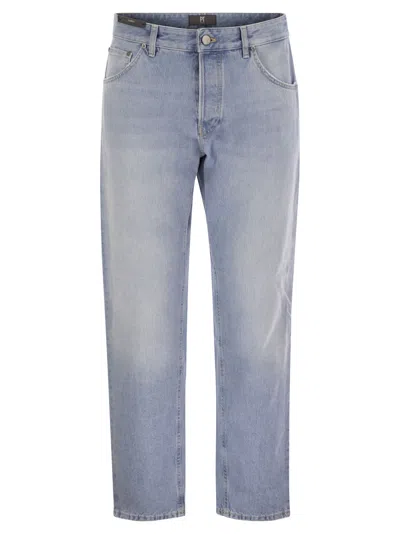 Pt Torino Rebel Straight Leg Jeans In Blue