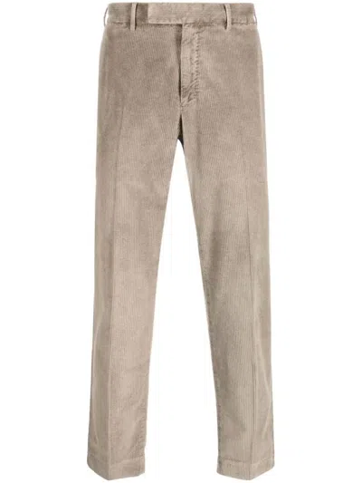 Pt Torino Rebel Stretch Velvet Trousers Clothing In Grey