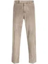 Pt Torino Rebel Stretch Velvet Trousers Clothing In Grey