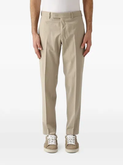 Pt Torino Rebel Tailored Trousers In Neutral