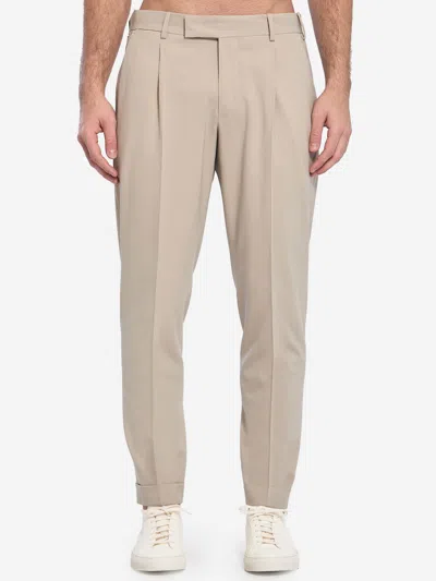 Pt Torino Rebel Trousers In Beige