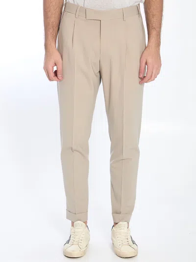 Pt Torino Rebel Trousers In Beige