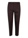 Pt Torino Tapered Tailored Trousers In Brown