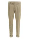 Pt Torino Rebel Virgin Wool Trousers In Green