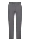 Pt Torino Rebel Trousers In Cotton In Grey