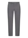 Pt Torino Rebel Trousers In Cotton In Grey