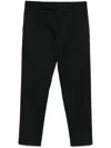 Pt Torino Refined Black Trousers With Hidden Closure In Black