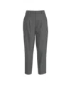 Pt Torino Refined Slim Fit Chinos With Classic Pleats In Gray
