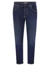 Pt Torino Blue Cotton Jeans In Blue