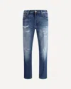 Pt Torino Light-blue Jeans With Logo Patch On The Rear And Belt Loops In Denim Man