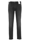 Pt Torino Black Cotton Jeans In Black