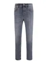 Pt Torino Five-pocket Cotton Jeans In Gray