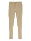 Pt Torino Stretch Cotton Reggae Style Trousers In Neutral