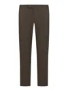 Pt Torino B-stretch Wool Pants With Front Button Closure