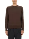 Pt Torino Man Sweater Cocoa Size 42 Virgin Wool In Brown