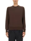 Pt Torino Man Sweater Cocoa Size 42 Virgin Wool