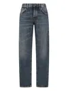 Pt Torino Belt Loop Jeans In Blue