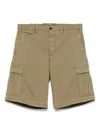 Pt Torino Relaxed Cargo Bermuda Shorts In Brown